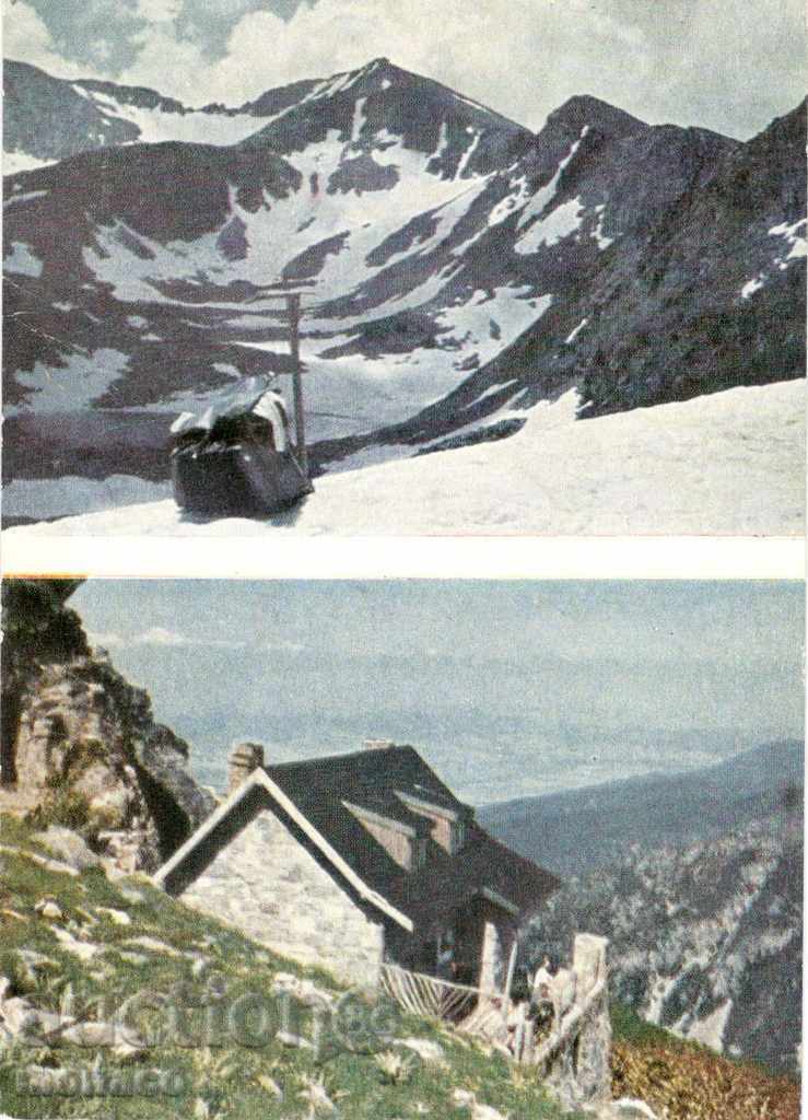 Old postcard - Rila, Mousala peak and Yastrebets