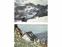 Old postcard - Rila, Mousala peak and Yastrebets