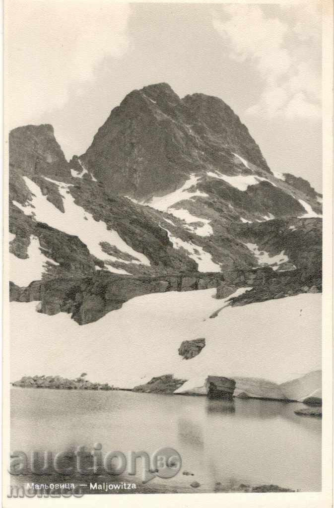 Old postcard - Rila, peak "Malyovitsa"