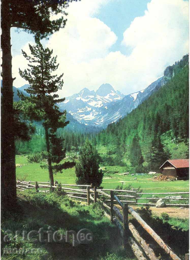 Παλιά καρτ-ποστάλ -. Ρίλα κορυφή «Maliovitsa»