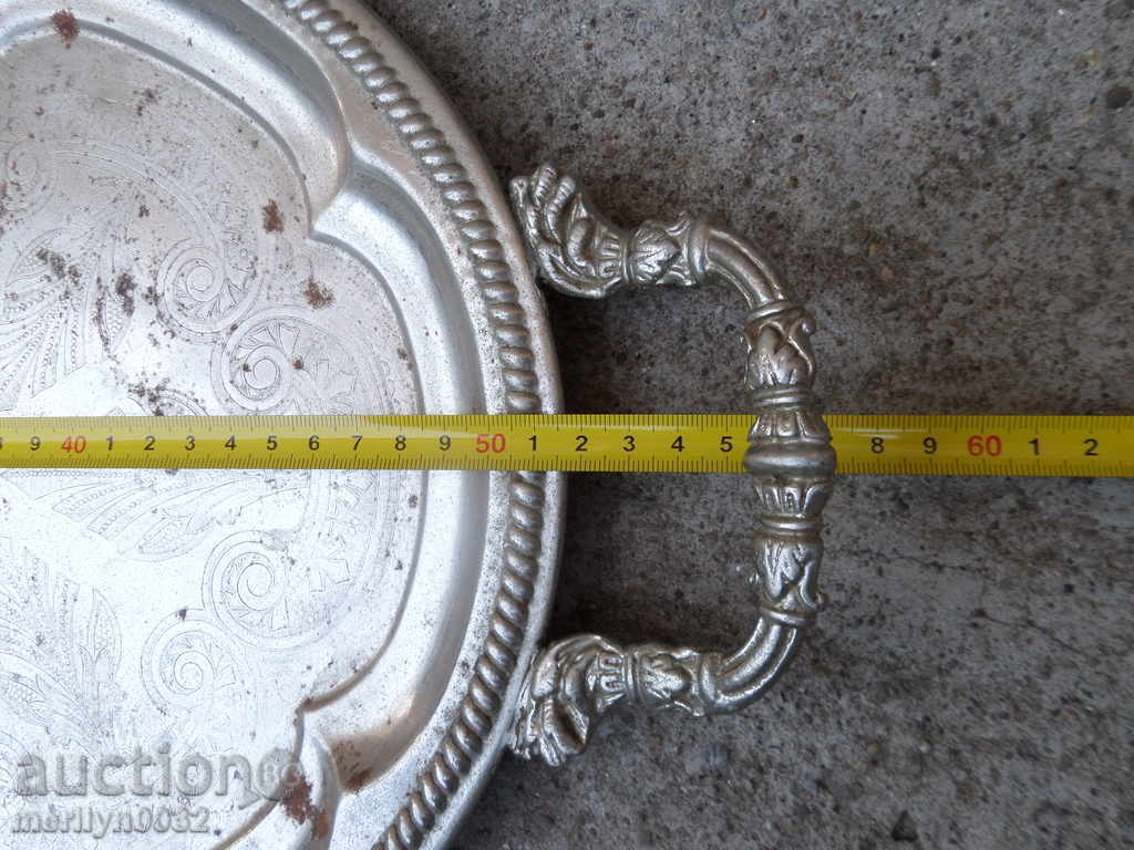 Delivery of Old metal tray, tray, plateau Delivery of Old metal tray, tray, plateau