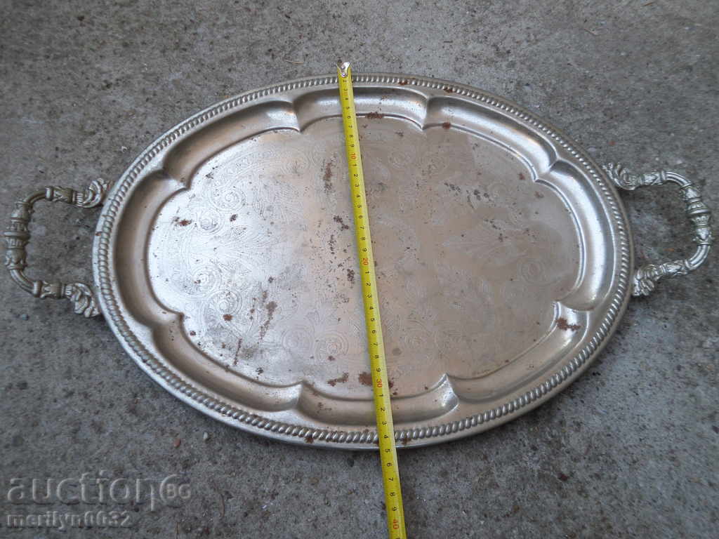 Old metal tray, tray, plateau - 6 Old metal tray, tray, plateau - 6