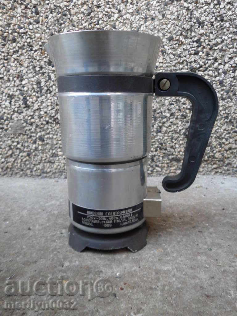 An old electric coffee maker