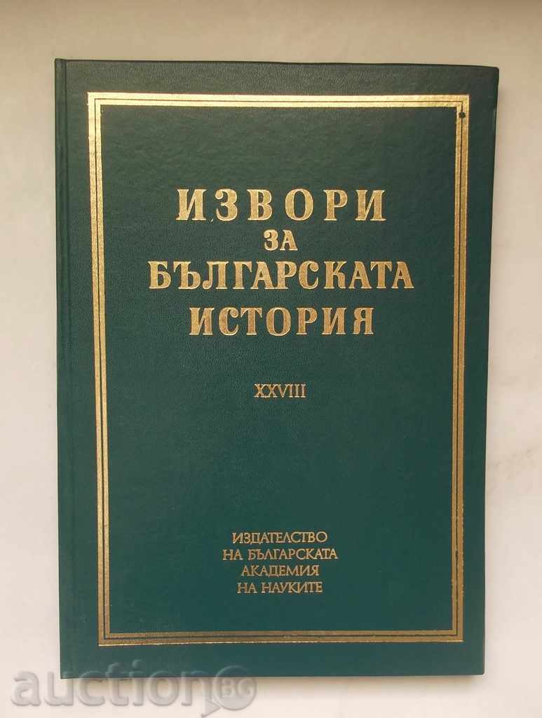 Sources for Bulgarian history. Volume 28: Czech and Slovak