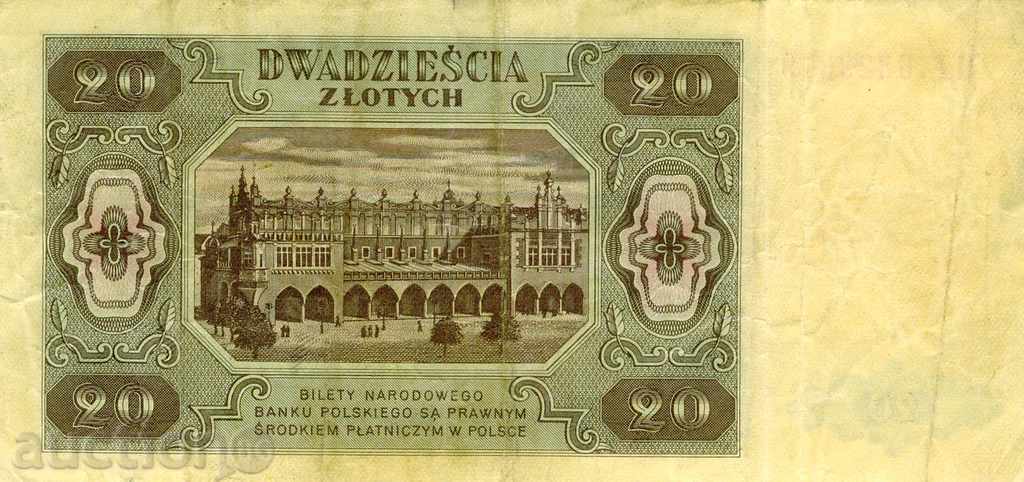 20 zloty Poland 1948 with price 12.00 BGN | € 6.14