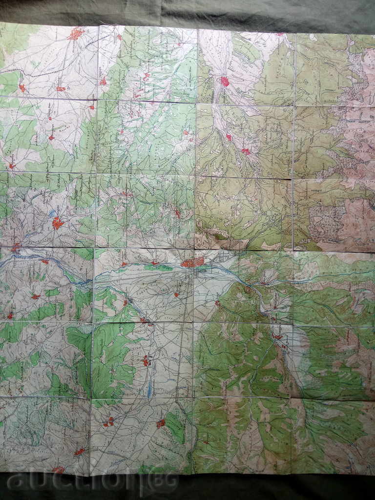 карта Самоков -Мусала
