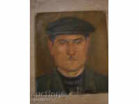 portret, ulei, carton-35/40 cm