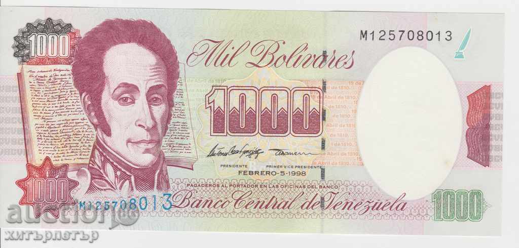 1000 Боливара боливарес 1998 UNC