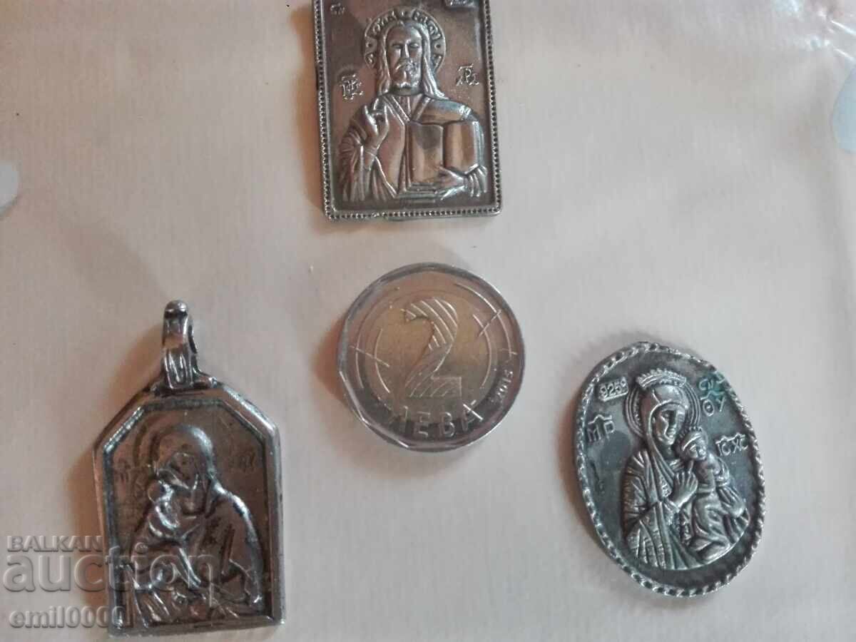 Lot of medallions. Religion. BZC