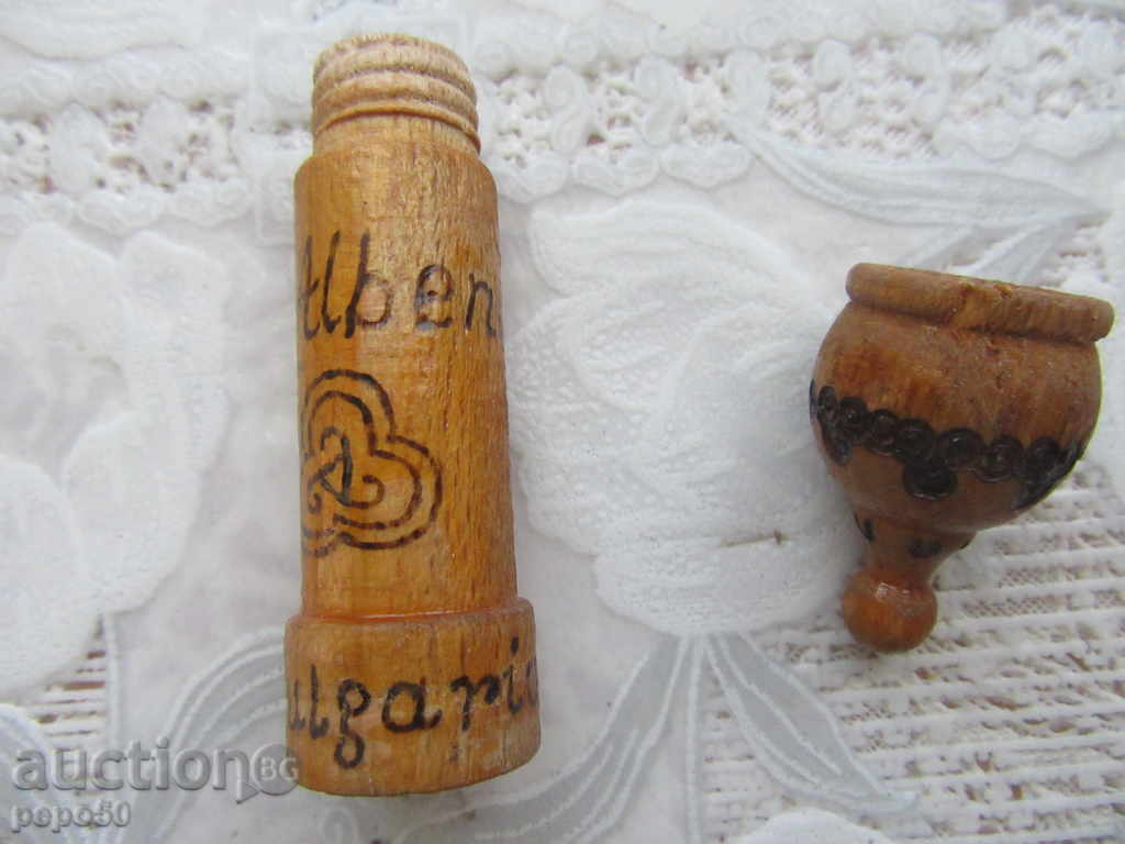 Auction Wooden perfume vial from the time of socialism Auction Wooden perfume vial from the time of socialism