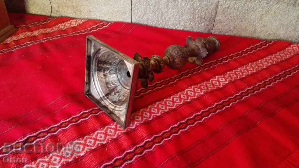 Old silver candlestick with price 140.00 BGN | € 71.58