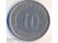 Germany 10 pf 1906f