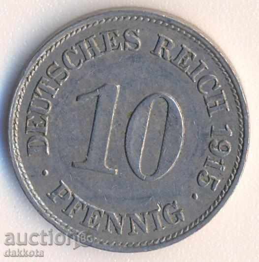 Γερμανία 10 pfeniga 1915e