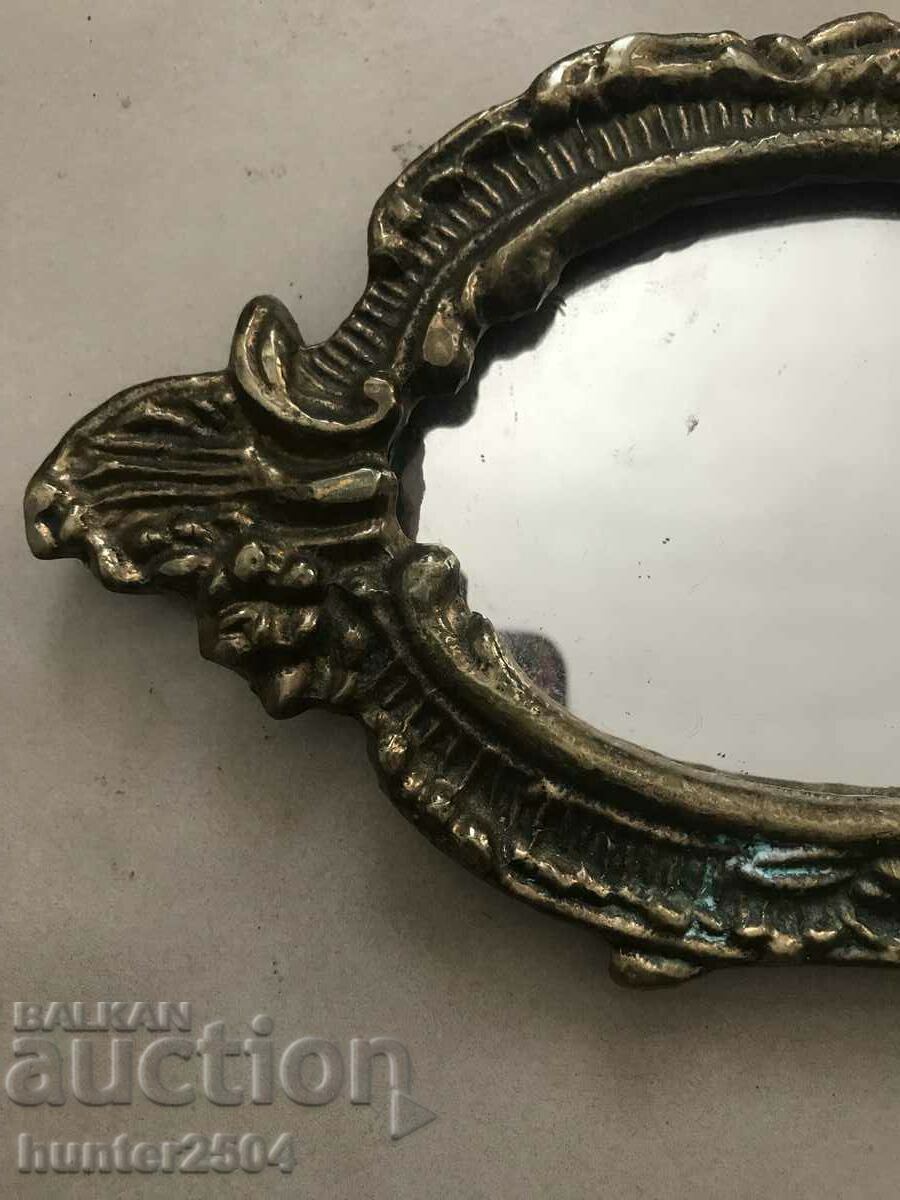 Auction  Mirror - bronze, 27/11 cm