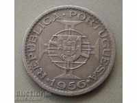 Монета от Ангола 2,5 Eсkудo 1956  (1) (4к)