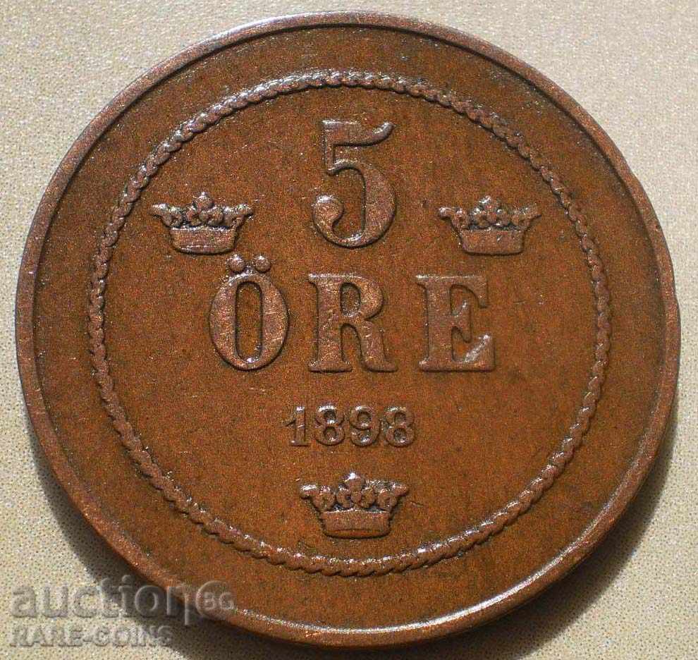 Suedia 5 öre 1898 (2) (4k) cu preț € 4.09 | 8.00 BGN Suedia 5 öre 1898 (2) (4k) cu preț € 4.09 | 8.00 BGN