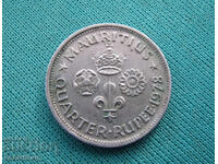 Остров Мавриции  ¼  Рупия  1978  (4) (4к)