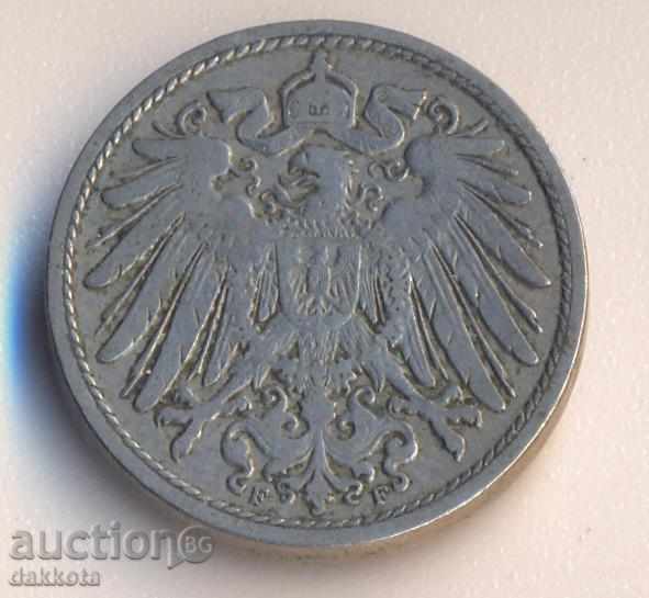 Germany 10 years 1899f with price 4.90 BGN | € 2.51