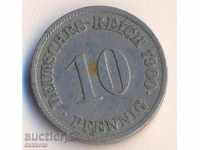 Γερμανία 10 pfeniga 1900j
