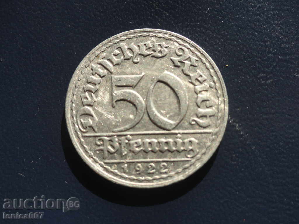 Delivery of Germany 1922 - 50 pffing (D) Delivery of Germany 1922 - 50 pffing (D)