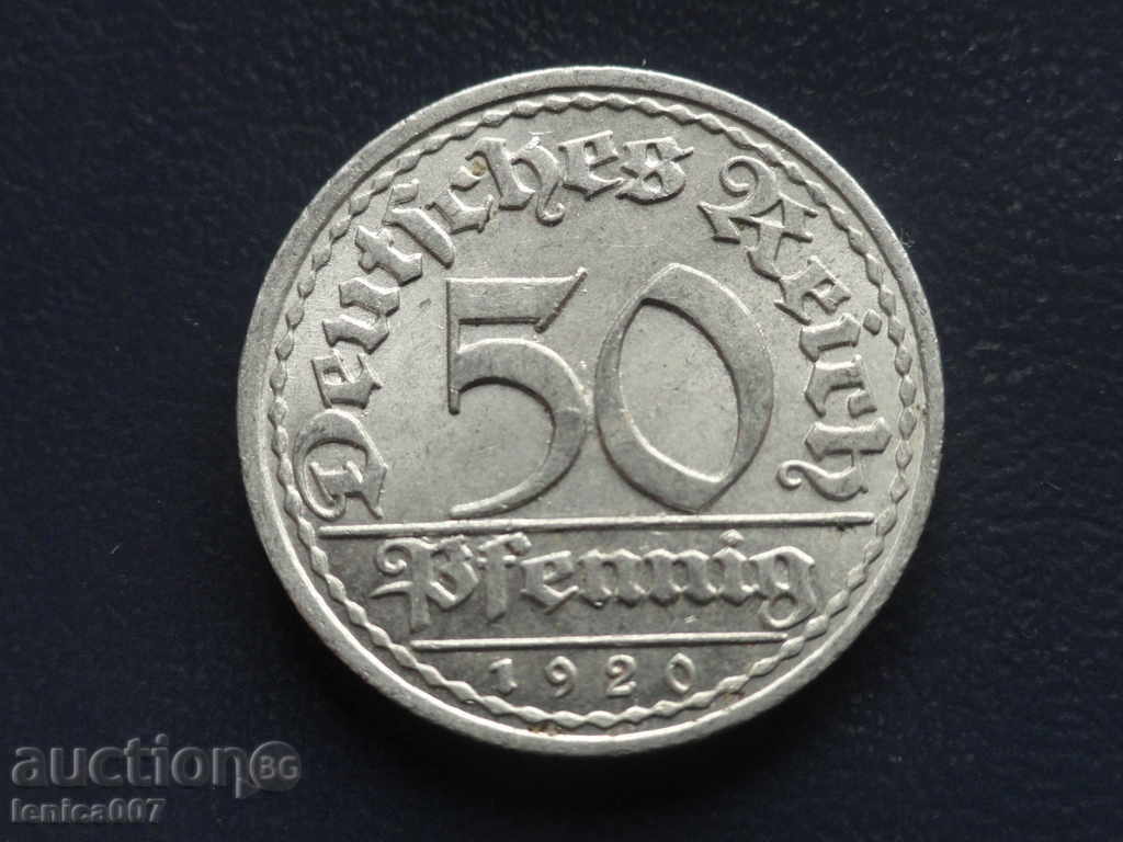 Germany 1920 - 50 Phenings (A) with price 2.60 BGN | € 1.33 Germany 1920 - 50 Phenings (A) with price 2.60 BGN | € 1.33