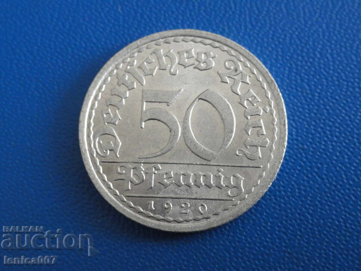 Γερμανία 1920 - 50 πένινγκ (Α) με τιμή € 1.70 | 3.32 BGN