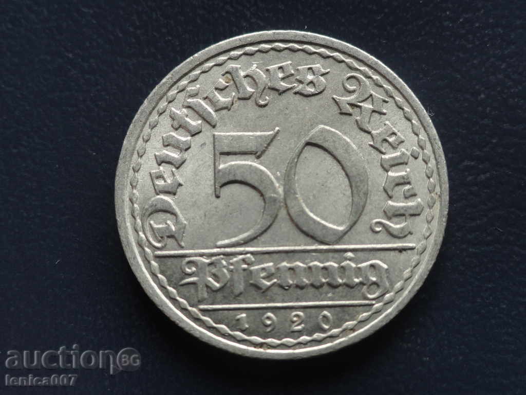 Germany 1920 - 50 Phenings (A) - 6 Germany 1920 - 50 Phenings (A) - 6