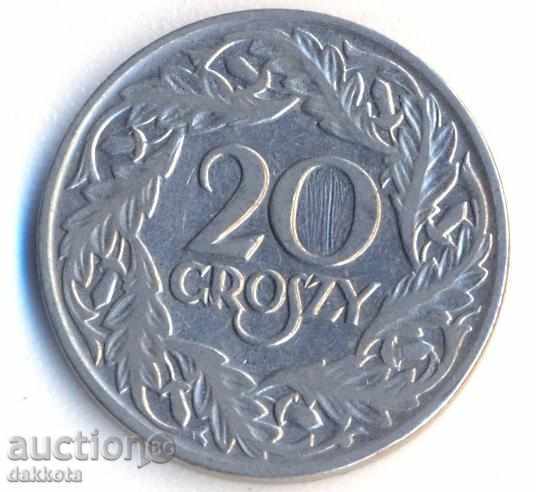 Polonia 20 penny 1923