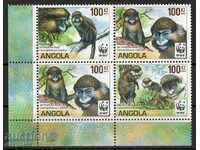 2011. Ангола. Застрашени видове - маймуни.