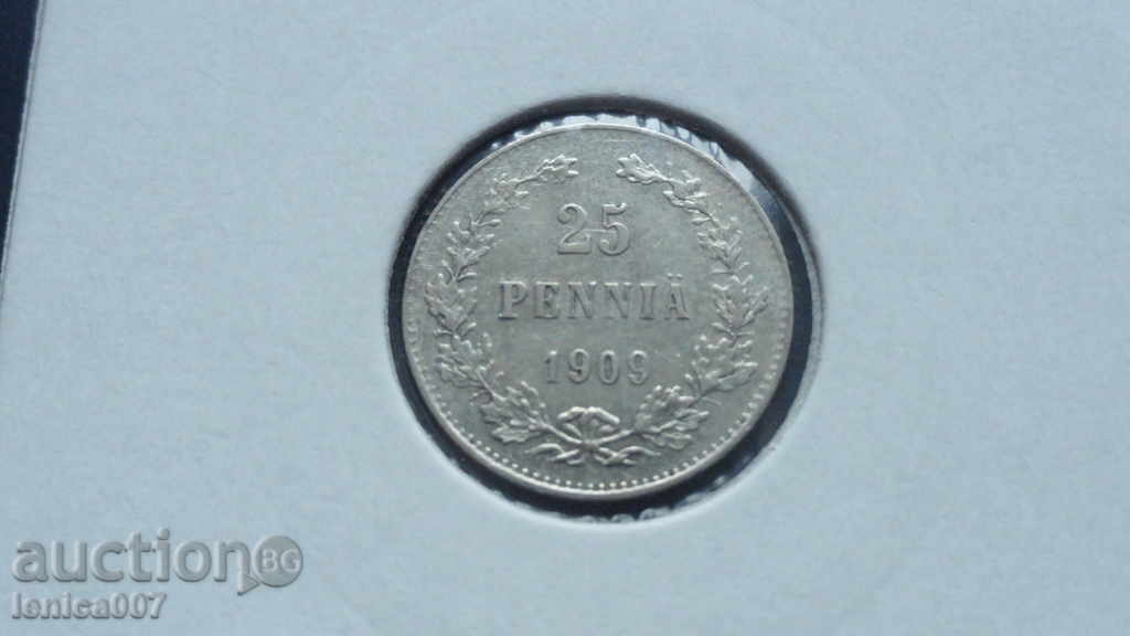 Russia (Finland) 1909 - 25 penny