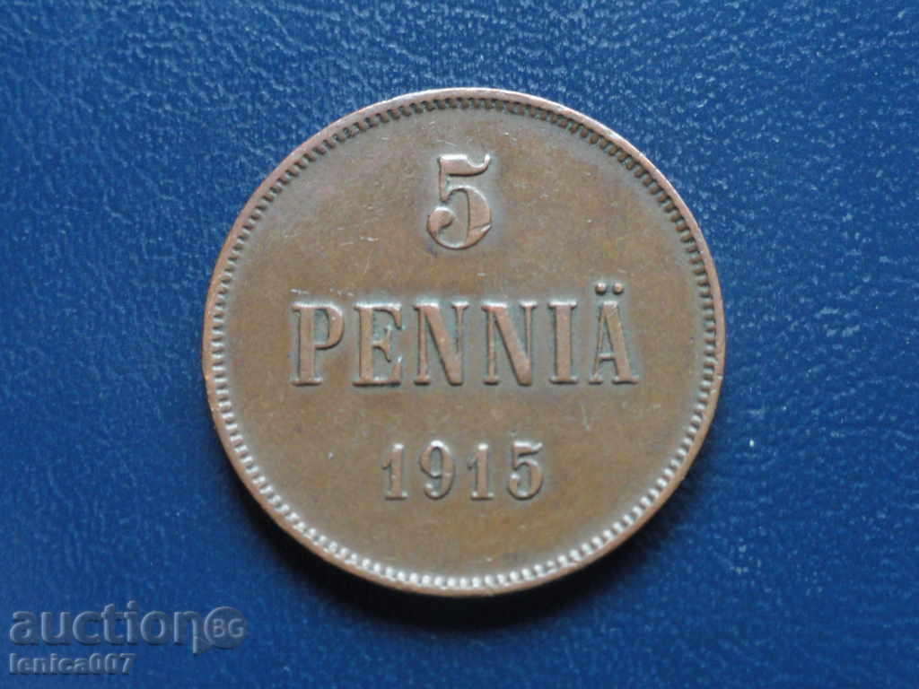 Auction Russia (Finland) 1915 - 5 pennies Auction Russia (Finland) 1915 - 5 pennies