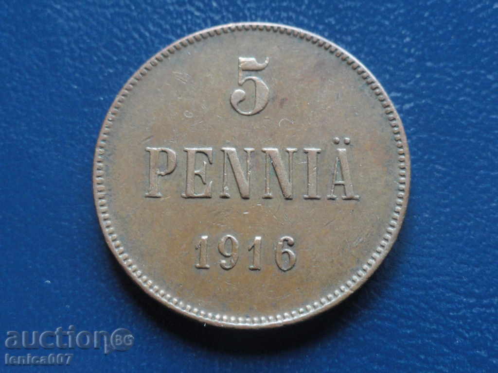 Auction Russia (Finland) 1916 - 5 pennies Auction Russia (Finland) 1916 - 5 pennies