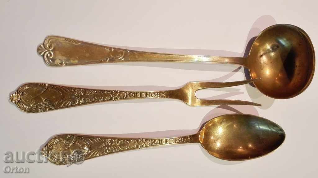 Bronze tableware for serving