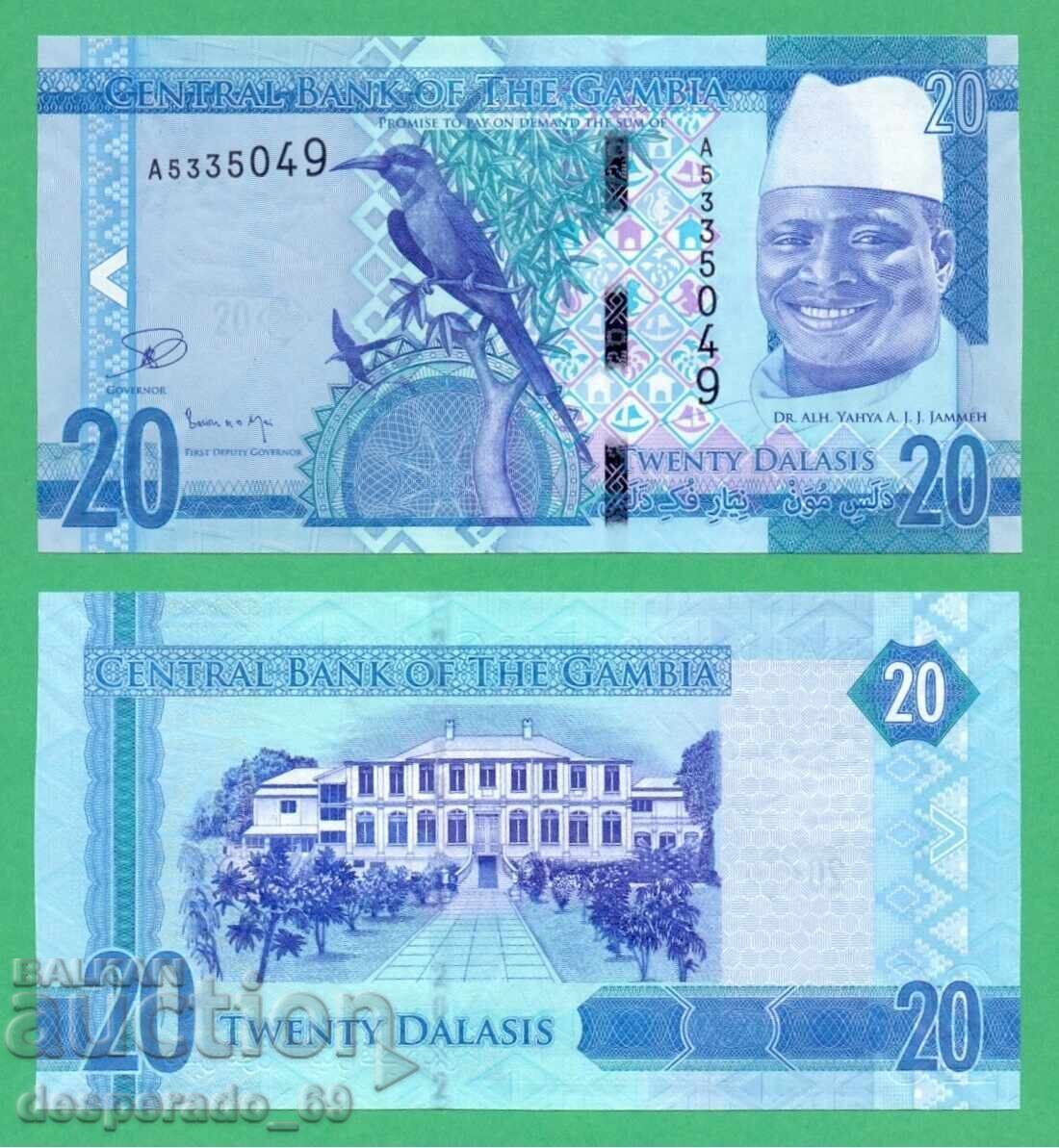 (¯`'•.¸ GAMBIA 20 Dallas 2015 UNC ¸.•'´¯) (¯`'•.¸ GAMBIA 20 Dallas 2015 UNC ¸.•'´¯)