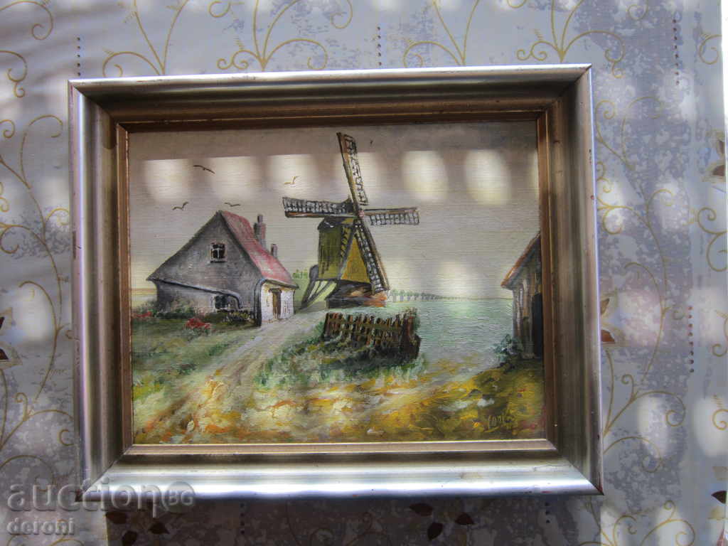 Old German painting signed 1945 - 5