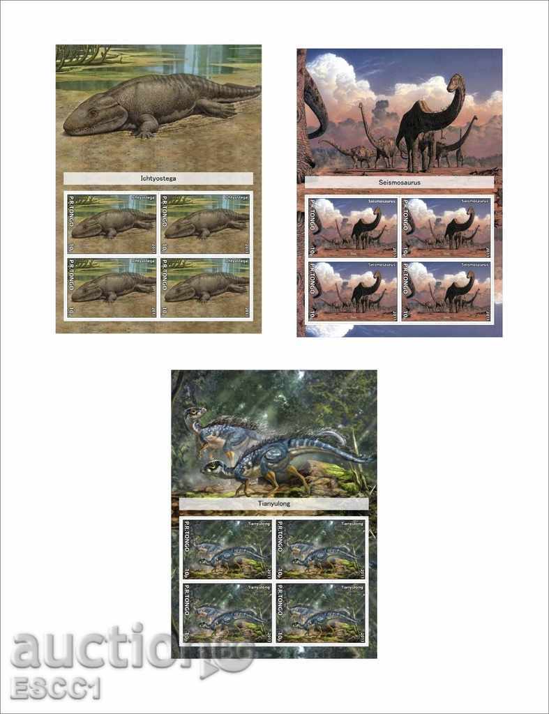 Auction Clean blocks Fauna Dinosaurs 2011 from Tongo Auction Clean blocks Fauna Dinosaurs 2011 from Tongo