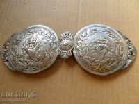 Revival hammered silver pafta pafta belt silver buckle
