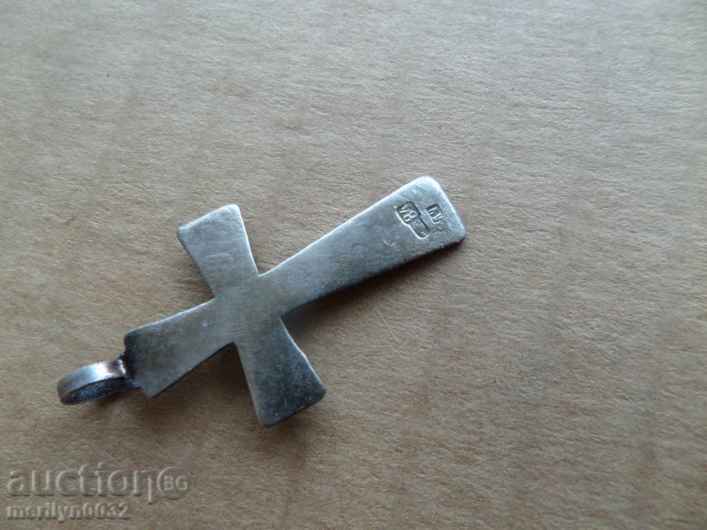 Delivery of Silver Russian cross with enamel Czarist Russia 84 mark Delivery of Silver Russian cross with enamel Czarist Russia 84 mark