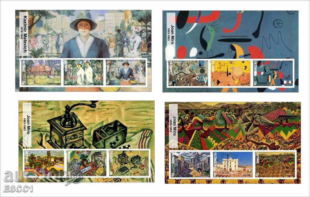 Καθαρίστε μπλοκ Malevich Ζωγραφική Miro Bekman νεοσσός 2017 Τόνγκο