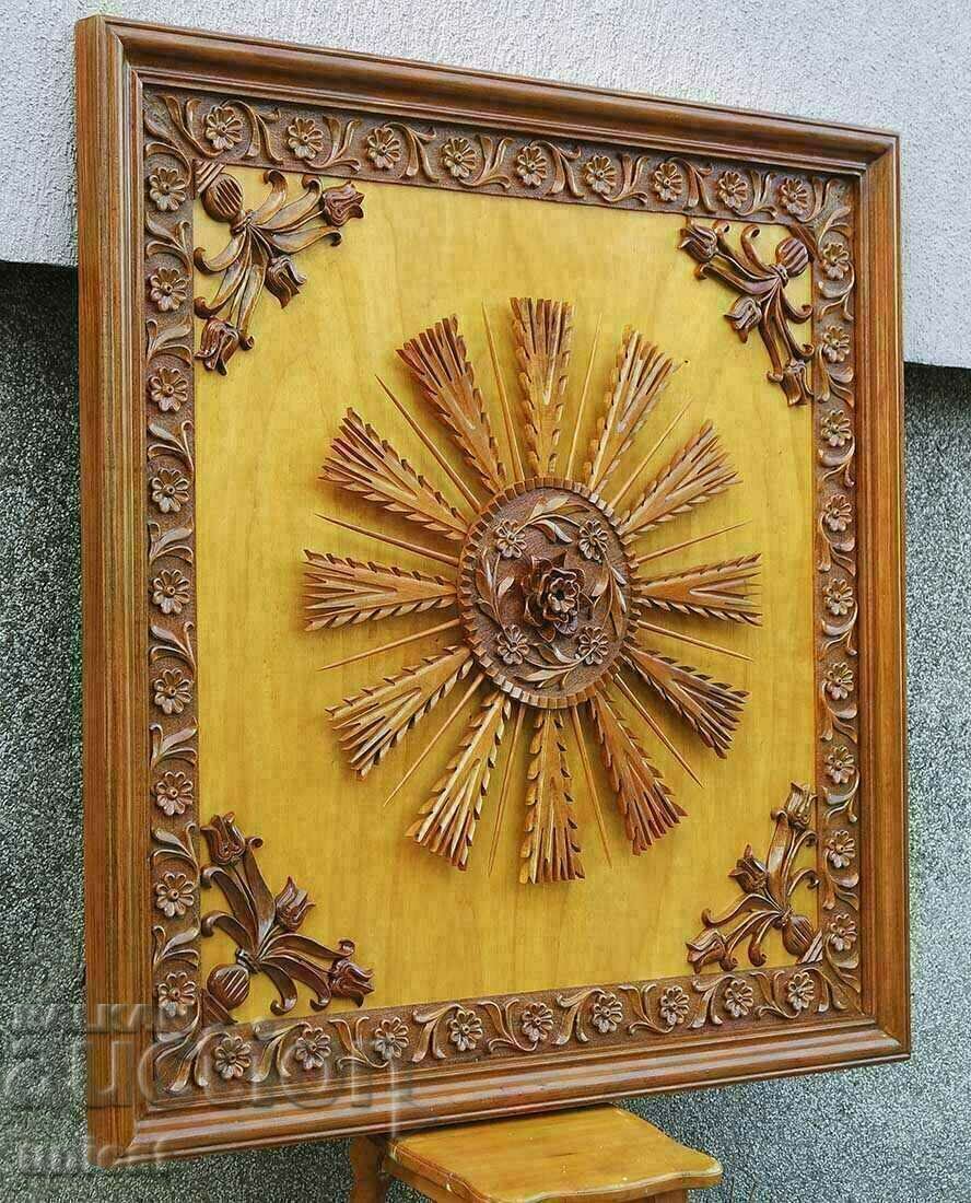 Wood carving - walnut and alder ceiling decoration, unique - 5 Wood carving - walnut and alder ceiling decoration, unique - 5