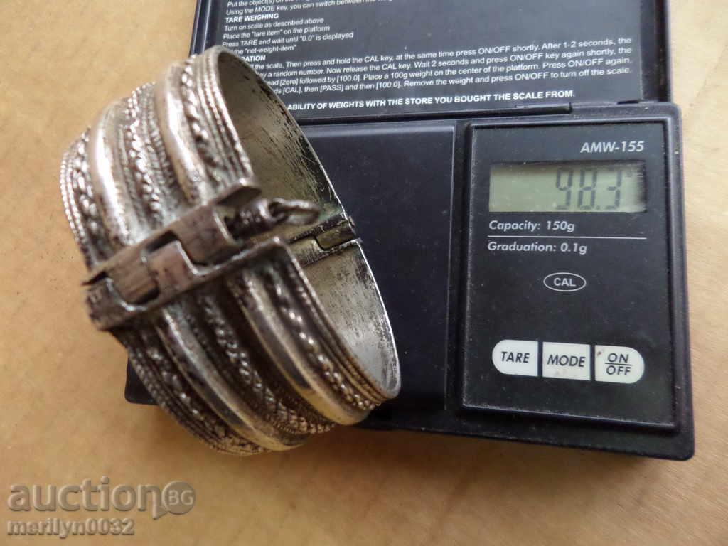 Revival silver bracelet with silver pin ornament jewelry costume - 6 Revival silver bracelet with silver pin ornament jewelry costume - 6