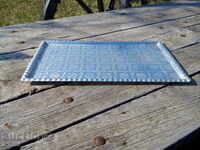 Aluminum tray with ornaments
