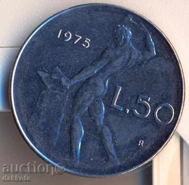 Italia 50 liras în 1975