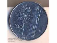Италия 100 лири 1971 година