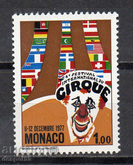 1977. Monaco. Patrulea festival internațional de circ Monaco.