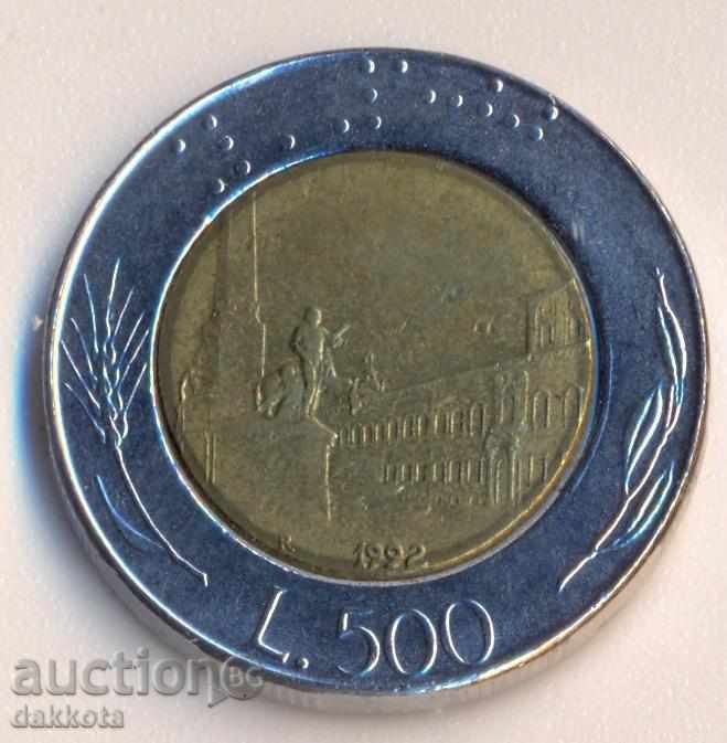 Ιταλία 500 λίρες το 1992