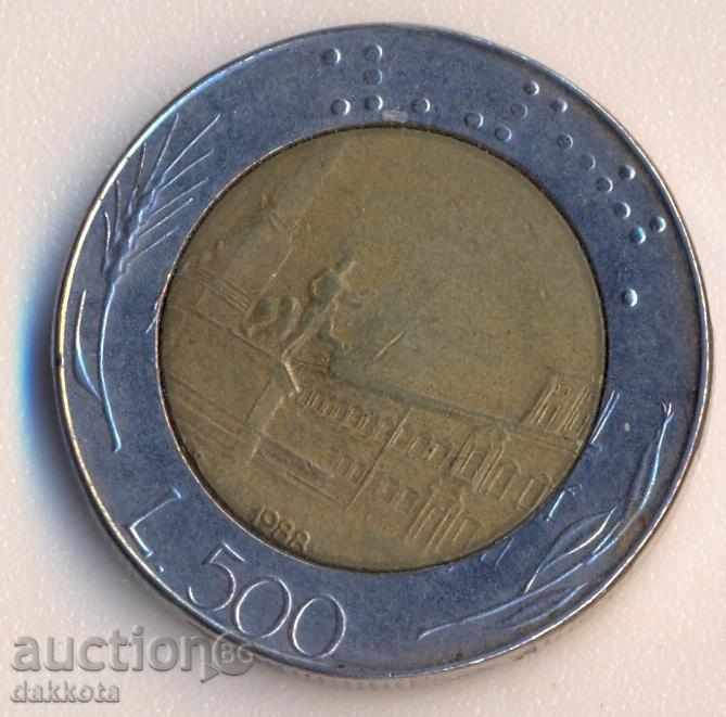 Ιταλία 500 λίρες το 1988
