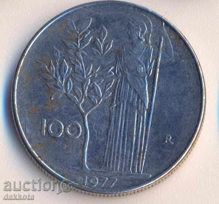 Italy 100 pounds 1977