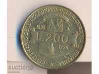 Италия 200 лири 1996 година