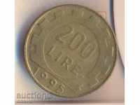Италия 200 лири 1995 година